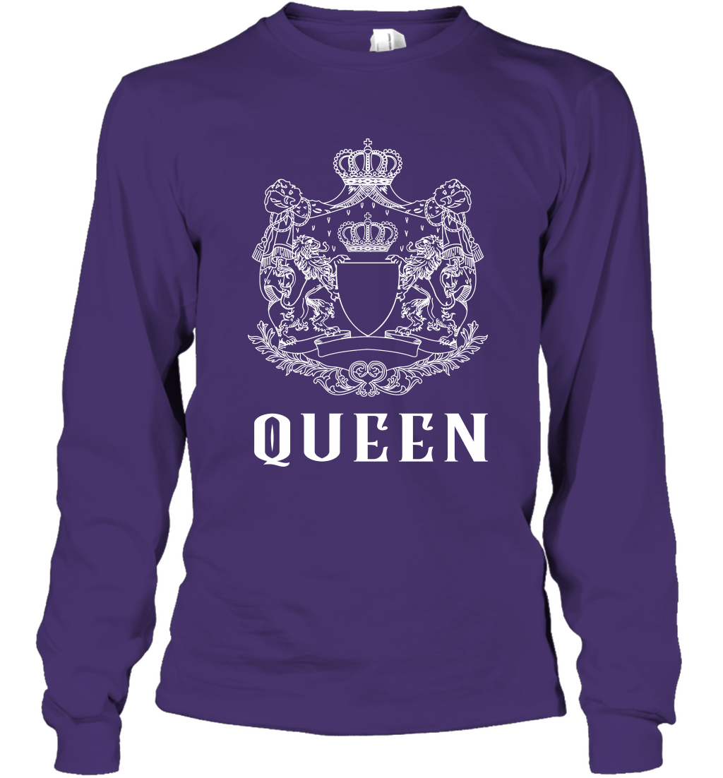 Queen Shirt Long Sleeve T-Shirt Long Sleeve T-Shirt Purple