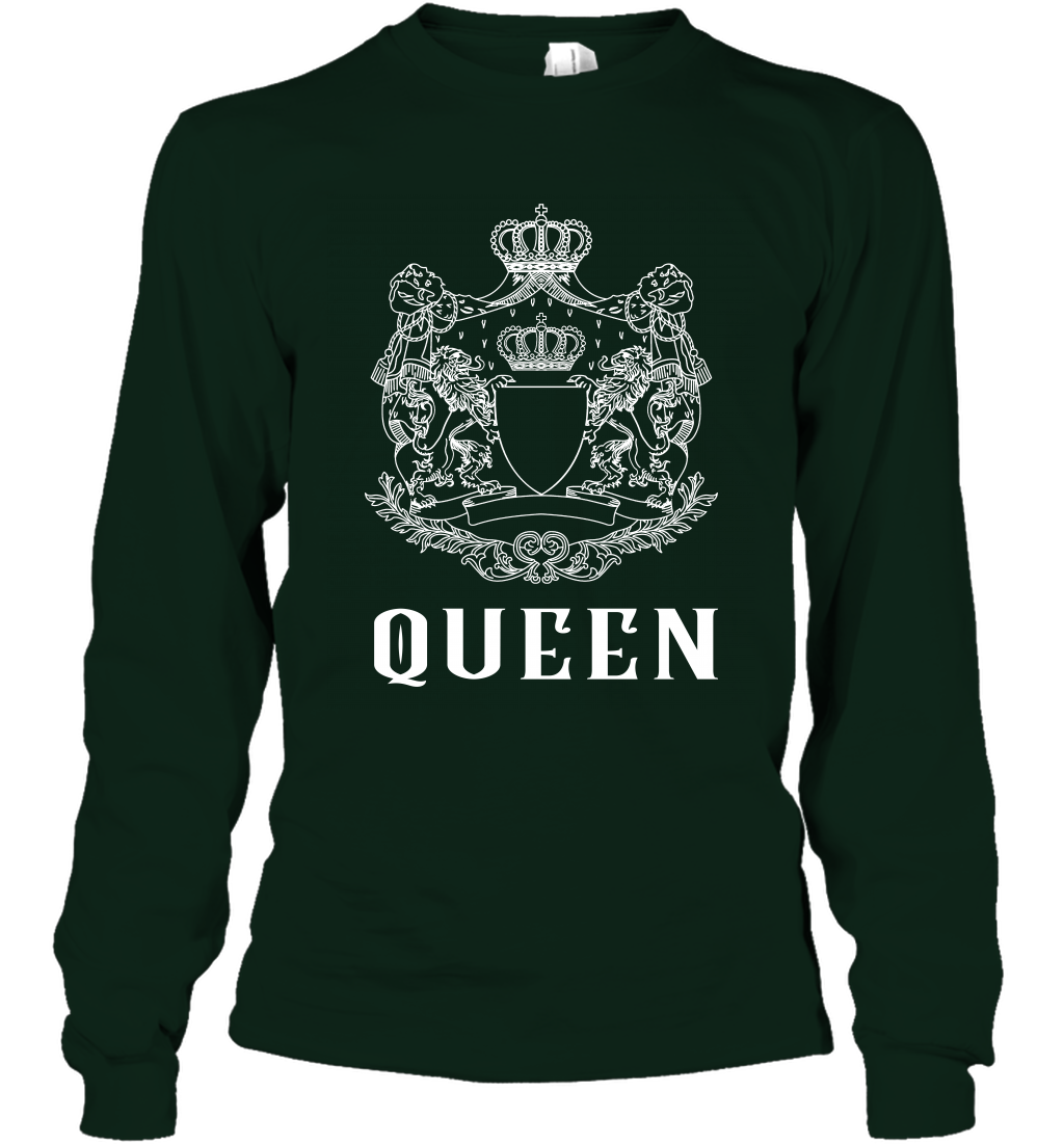 Queen Shirt Long Sleeve T-Shirt Long Sleeve T-Shirt Forest Green