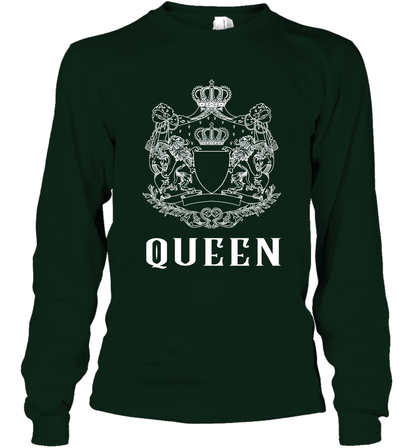 Queen Shirt Long Sleeve T-Shirt Long Sleeve T-Shirt Forest Green