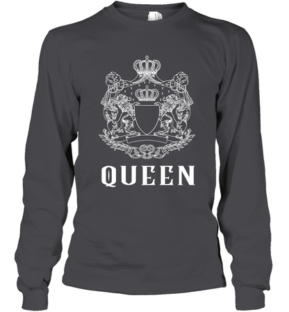 Queen Shirt Long Sleeve T-Shirt Long Sleeve T-Shirt Dark Heather