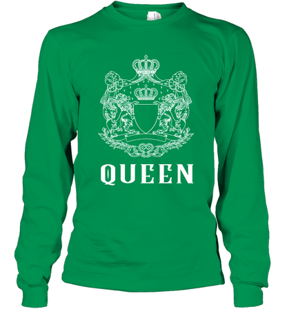 Queen Shirt Long Sleeve T-Shirt Long Sleeve T-Shirt Irish Green