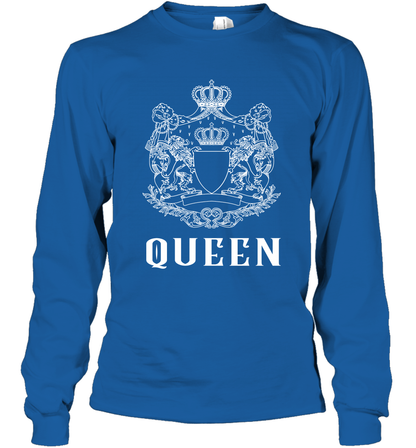Queen Shirt Long Sleeve T-Shirt Long Sleeve T-Shirt Royal