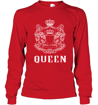 Queen Shirt Long Sleeve T-Shirt Long Sleeve T-Shirt Red