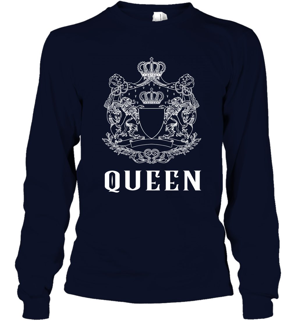 Queen Shirt Long Sleeve T-Shirt Long Sleeve T-Shirt Navy