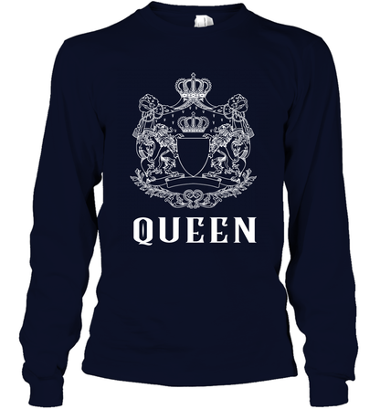 Queen Shirt Long Sleeve T-Shirt Long Sleeve T-Shirt Navy