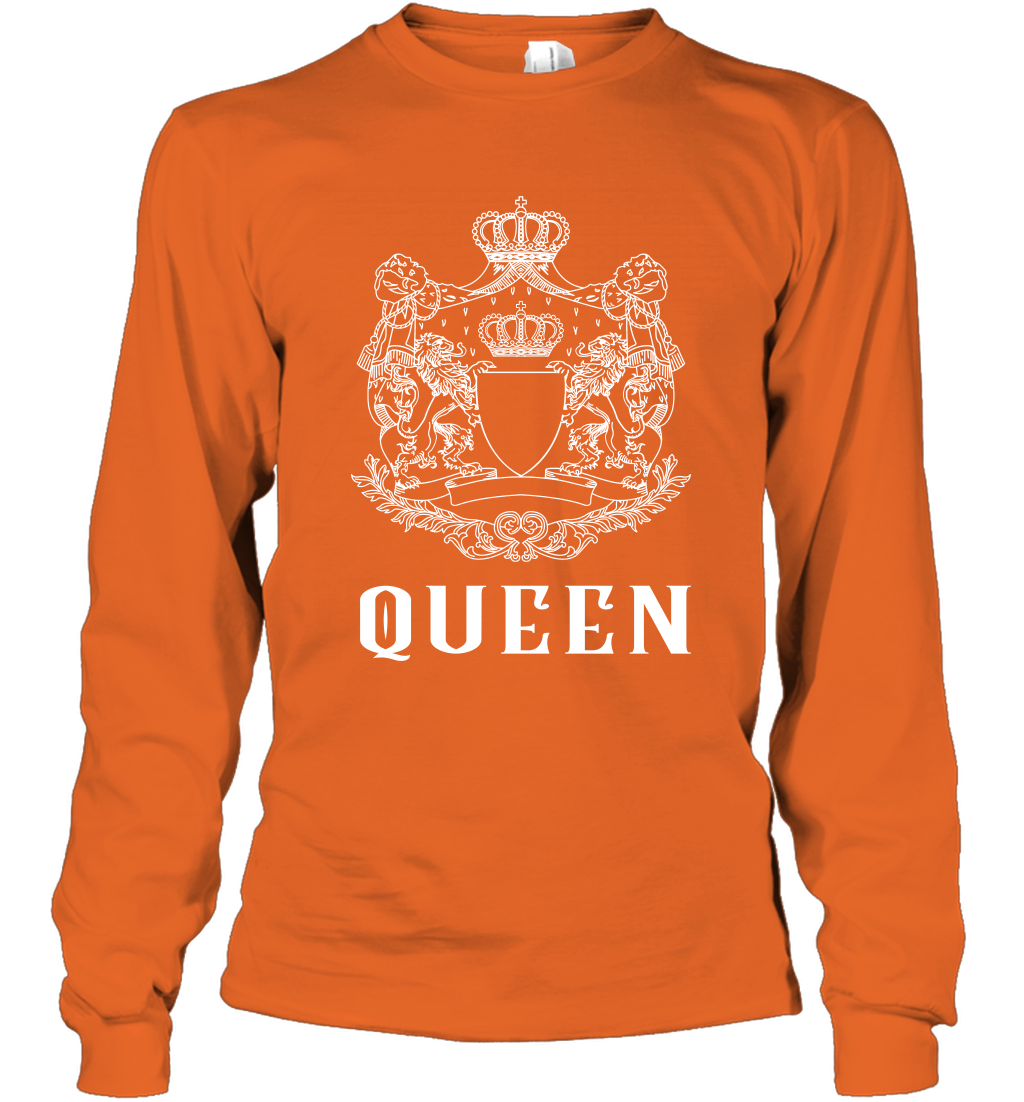 Queen Shirt Long Sleeve T-Shirt Long Sleeve T-Shirt Orange