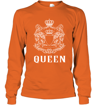Queen Shirt Long Sleeve T-Shirt Long Sleeve T-Shirt Orange