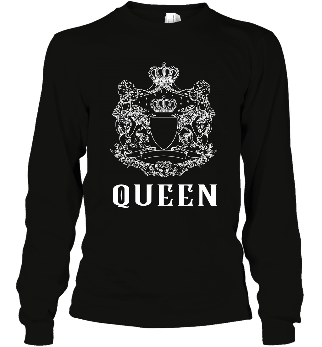 Queen Shirt Long Sleeve T-Shirt Long Sleeve T-Shirt Black