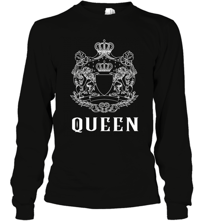 Queen Shirt Long Sleeve T-Shirt Long Sleeve T-Shirt Black