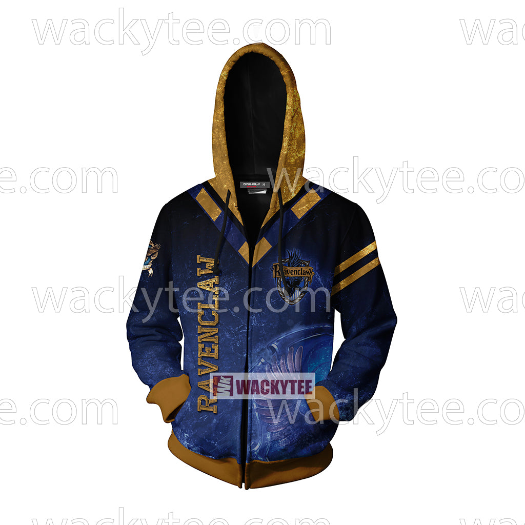 Ravenclaw The Doors Of Wisdom Are Never Shut Zip Up Hoodie