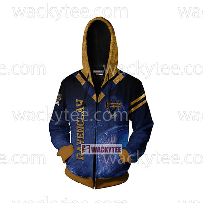Ravenclaw The Doors Of Wisdom Are Never Shut Zip Up Hoodie