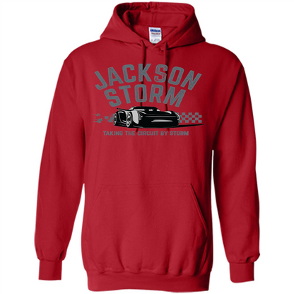 Love Car T-shirt Jackson Storm Taking The Circuit By Storm Red