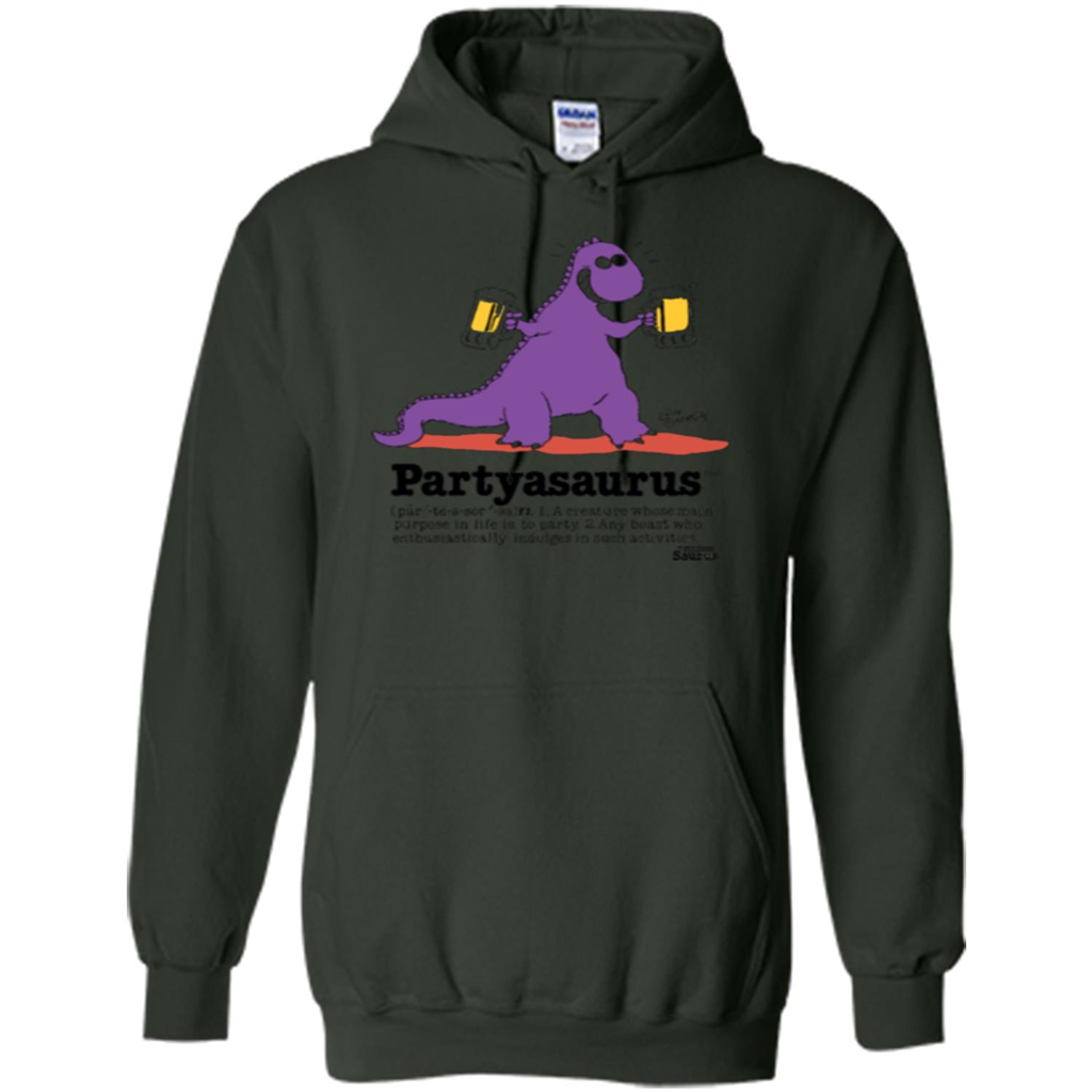 Partyasaurus T-shirt Party Asaurus Forest Green