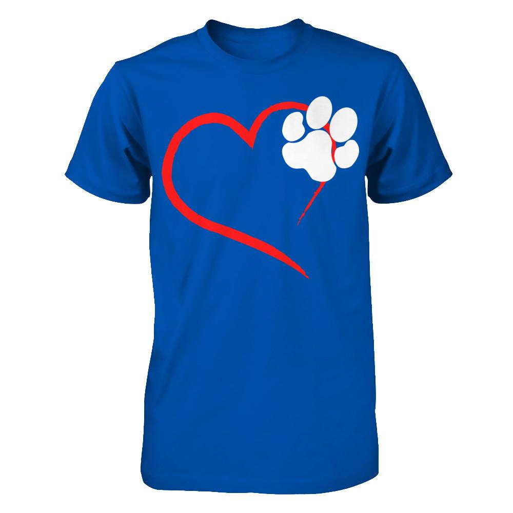 I Love Dogs T-shirt Next Level - Unisex Fitted Tee Royal
