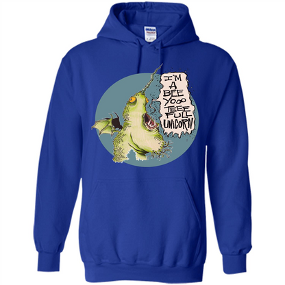 I'm A Beeyoooteeeful Unicorn T-Shirt Royal