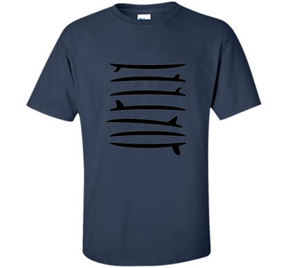 The Longboard Single Fin Surfer T-shirt Navy