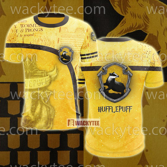 Hufflepuff House Harry Potter New Unisex 3D T-shirt T-shirt