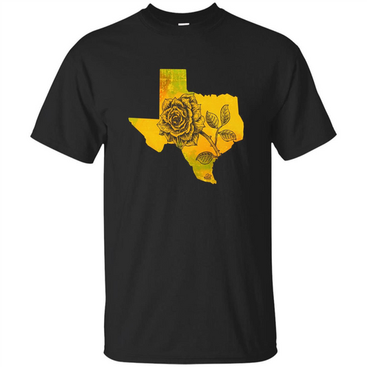 Yellow Rose Of Texas T-Shirt Black