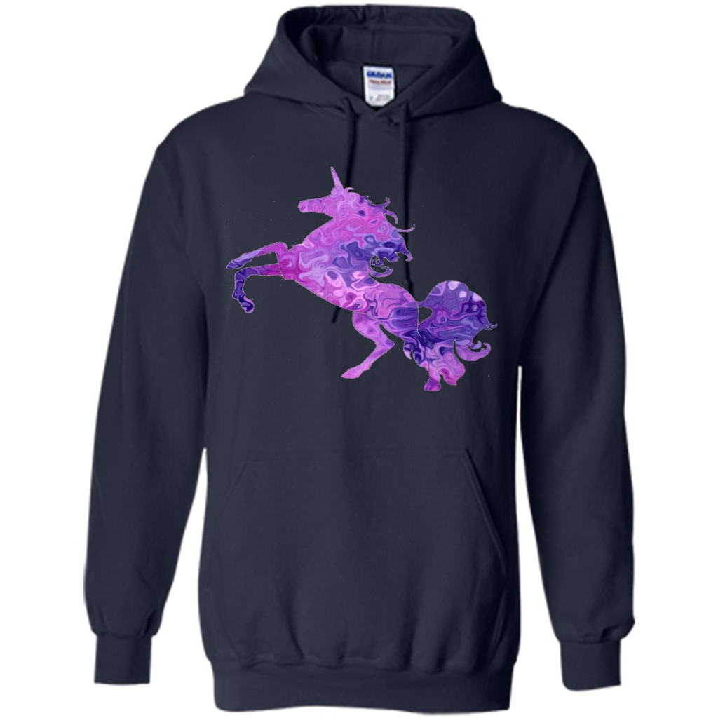 Unicorn Glitter Cute Beautiful Unicorn T-shirt Navy