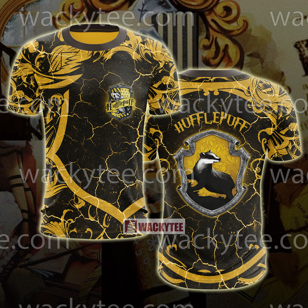 Hogwarts Loyal Like A Hufflepuff Harry Potter New Unisex 3D T-shirt