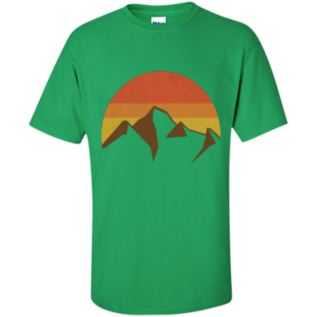 Mountain And Fall Sun T-shirt Irish Green