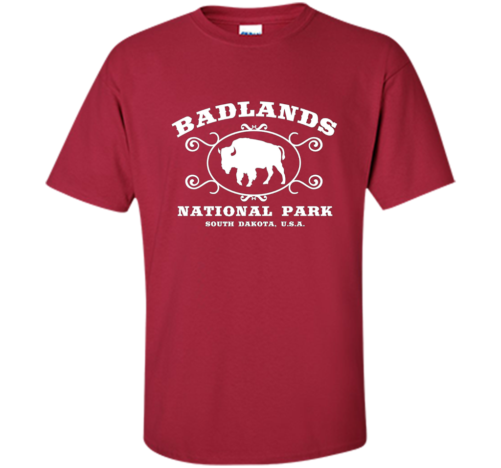 Whereables: Badlands National Park T-Shirt cool shirt Cardinal