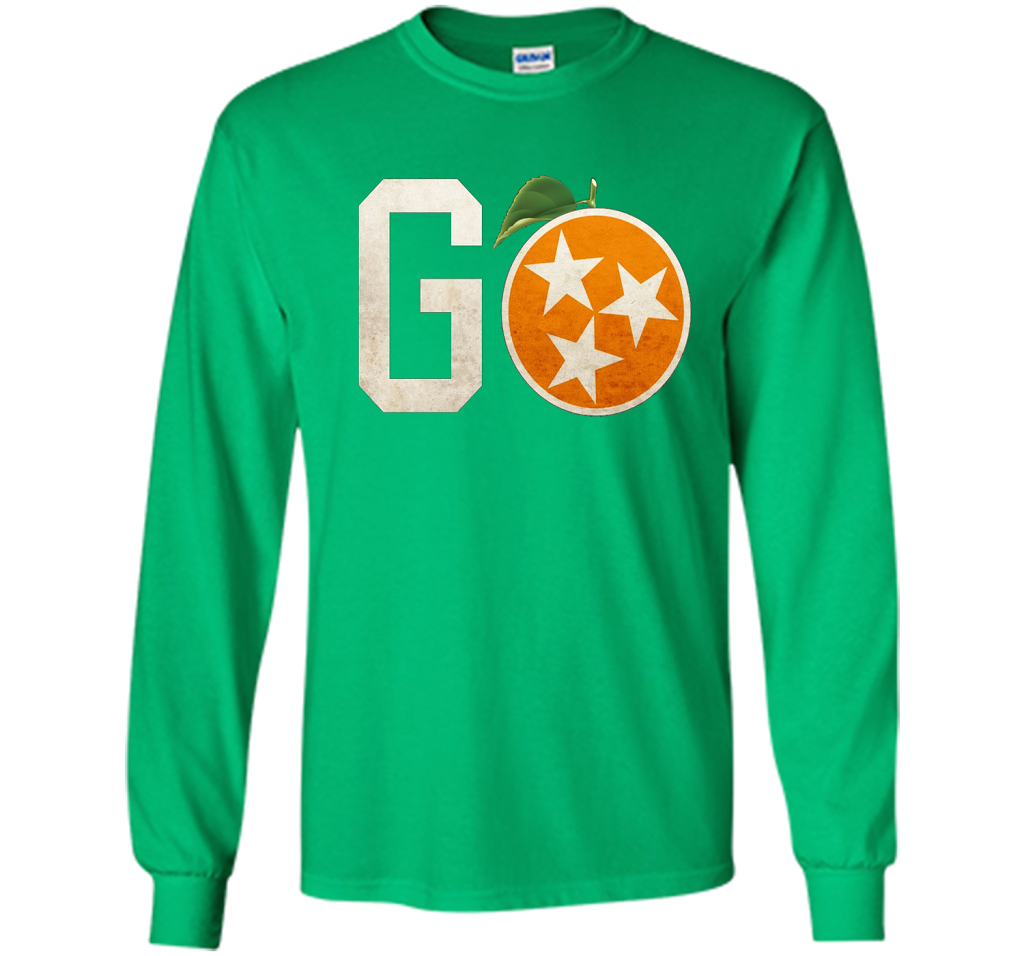 Tennessee Vintage Distressed Orange and White Flag Shirt t-shirt Irish Green