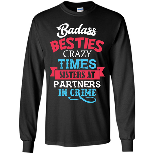 Family T-shirt Sisters Partners In Crime T-shirt Black