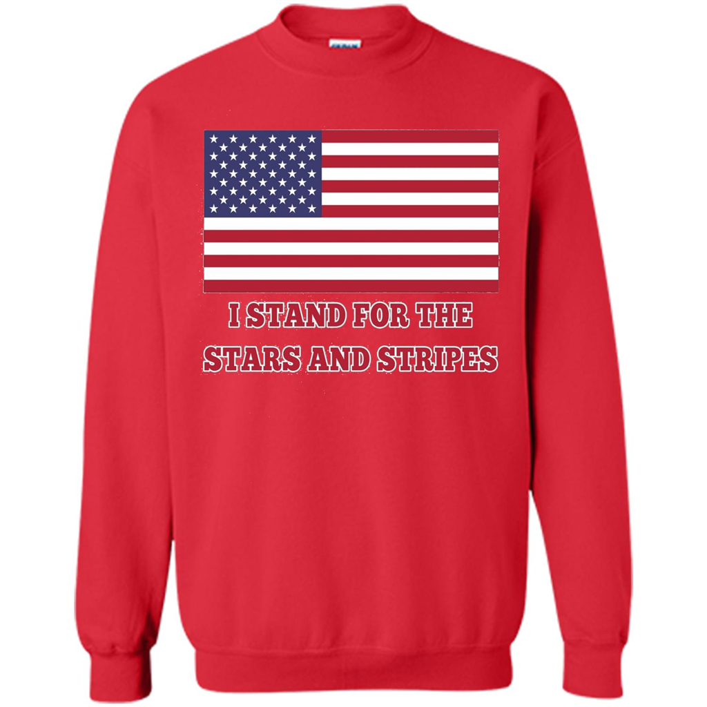 I Stand For The Star And Stripes American Flag T-shirt Red