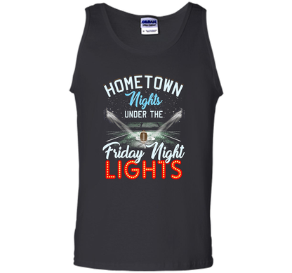 Home Town Nights Under Friday Lights Football Mom T-shirt shirt Black