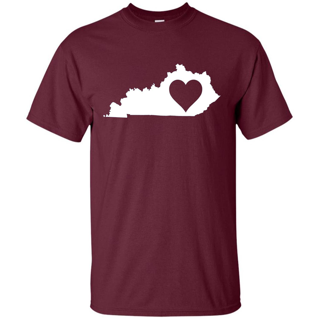 Kentucky Love T-Shirt Kentucky State T-shirt Maroon
