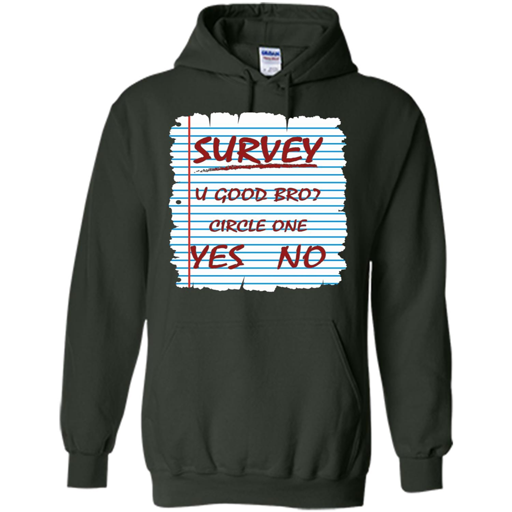 Survey You Good Bro T-shirt Forest Green