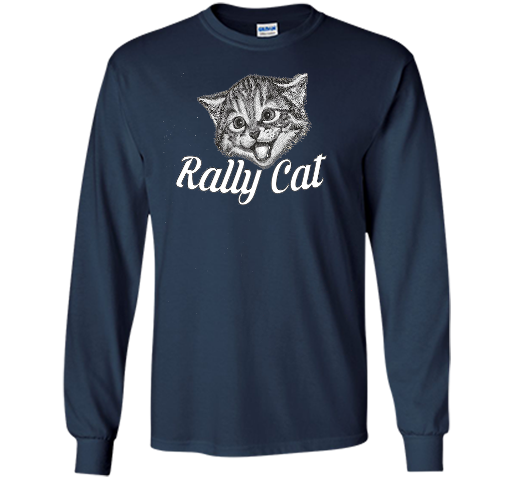 Cat Lover T-shirt Saint Louis Rally Cat T-shirt Navy