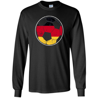 Germany Flag Soccer Ball Flag Soccer T-shirt Black