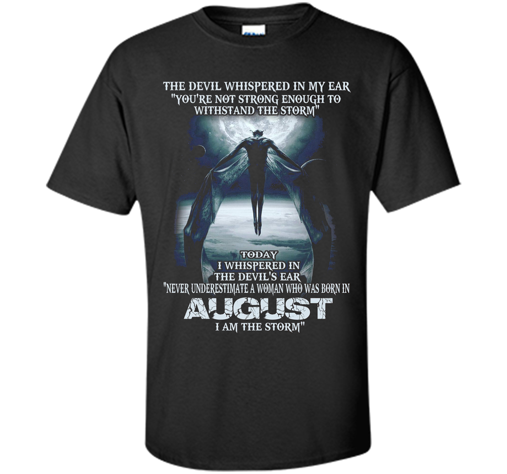 The Devil Born In August The Storm T-shirt Black