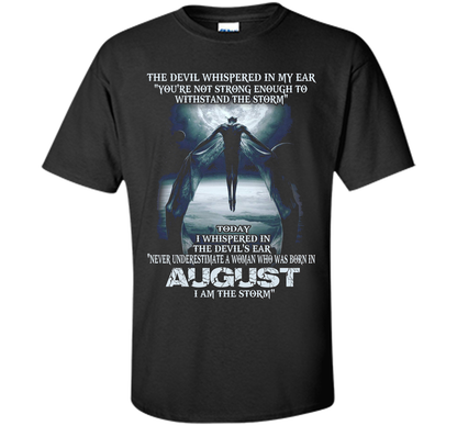 The Devil Born In August The Storm T-shirt Black