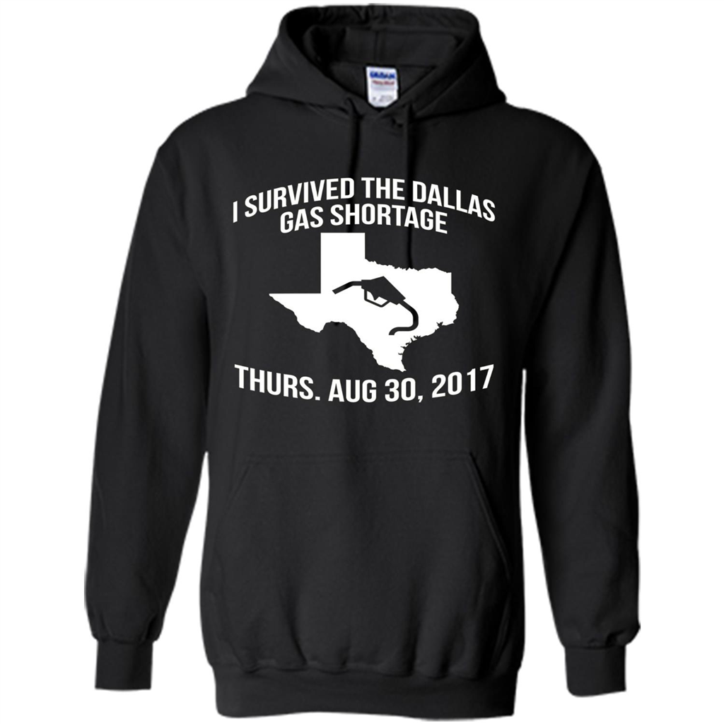 I Survived The Dallas Gas Shortage Thurs. Aug 30, 2017 T-shirt Black