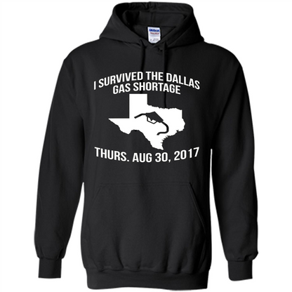 I Survived The Dallas Gas Shortage Thurs. Aug 30, 2017 T-shirt Black