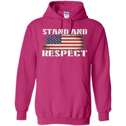 Military T-shirt Stand And Respect Heliconia