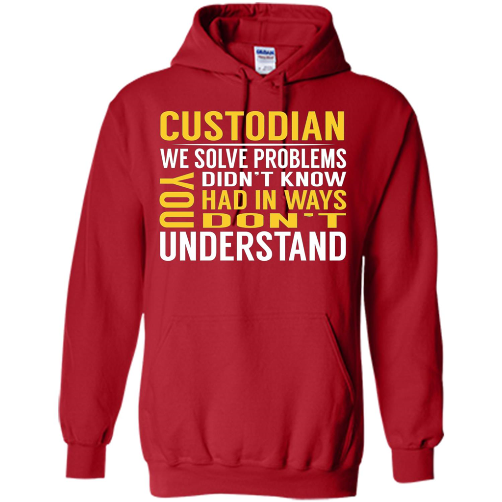 Custodian Solve Problems T-shirt Red
