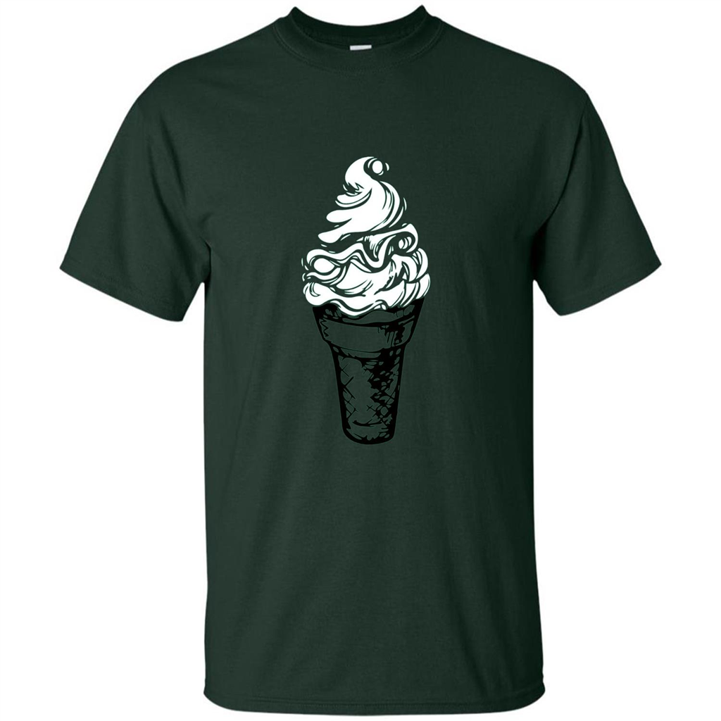 Ice Cream Day T-Shirts Ice Cream Lovers Forest Green
