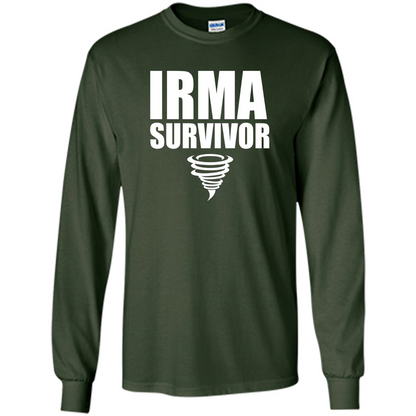 Hurricane Irma Survivor T-shirt Forest Green