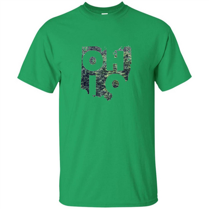 State Of Ohio T-Shirt Distressed with Trees Irish Green