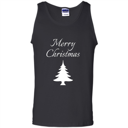 Merry Christmas Xmas Tree T-Shirt Black