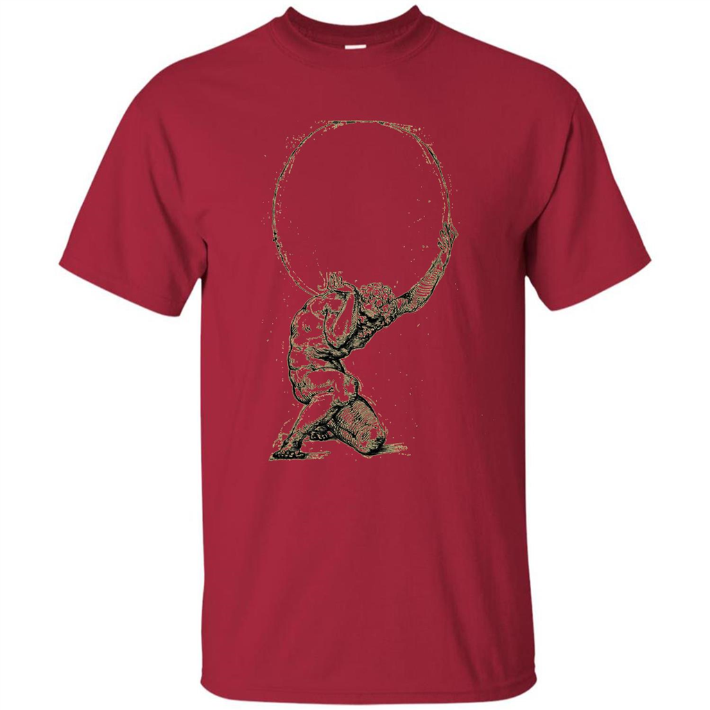 Atlas Greek Mythology Greece T-Shirt Cardinal