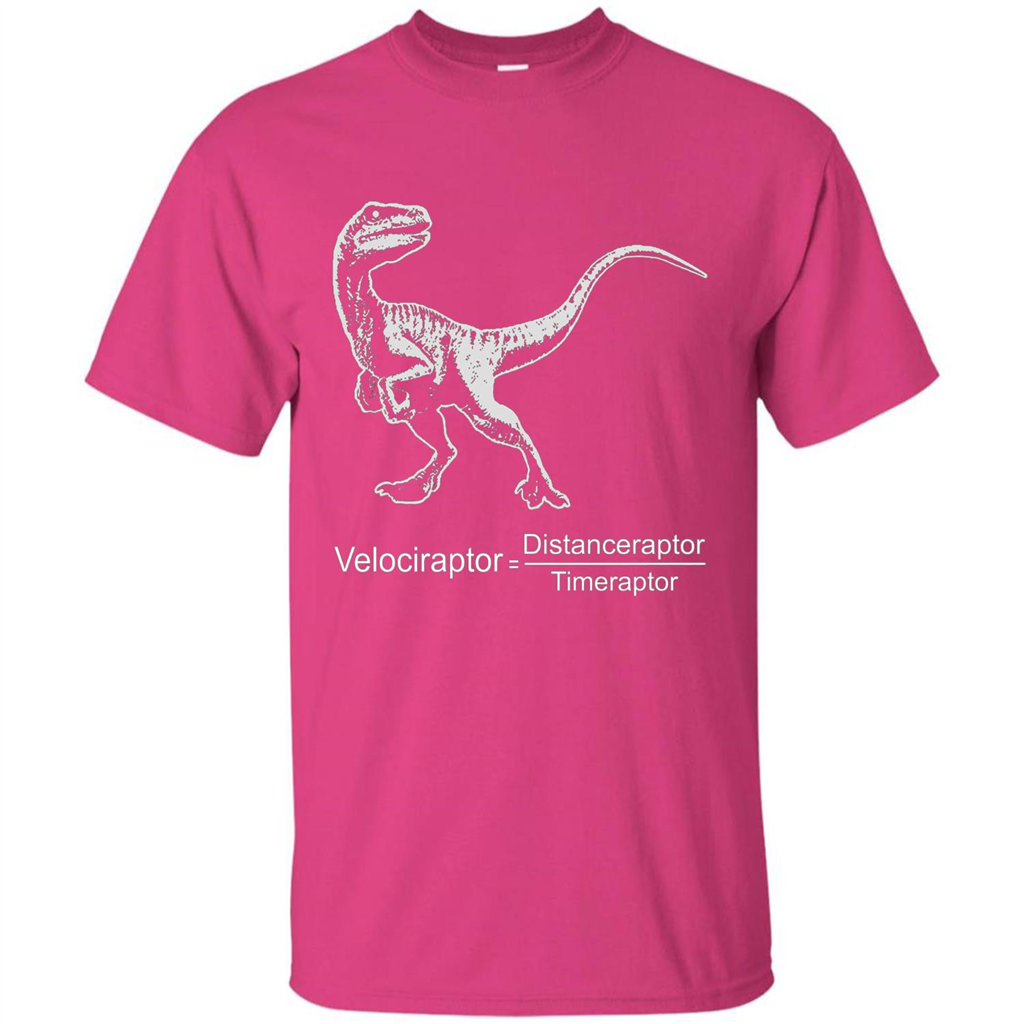 Velociraptor Distanceraptor Timeraptor T-shirt Heliconia
