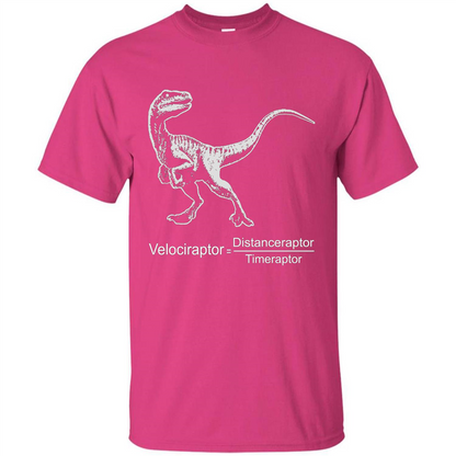 Velociraptor Distanceraptor Timeraptor T-shirt Heliconia