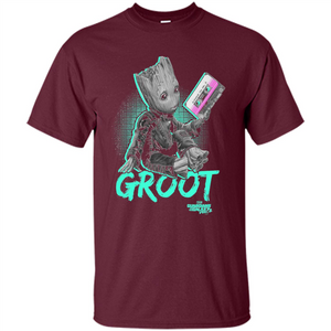 Marvel Groot Guardians of Galaxy 2 Mix Tape Graphic T-Shirt