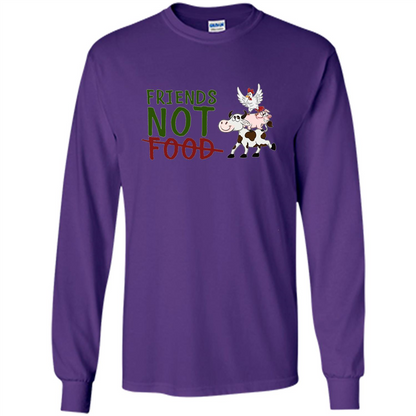 Friends Not Food T-Shirt Purple