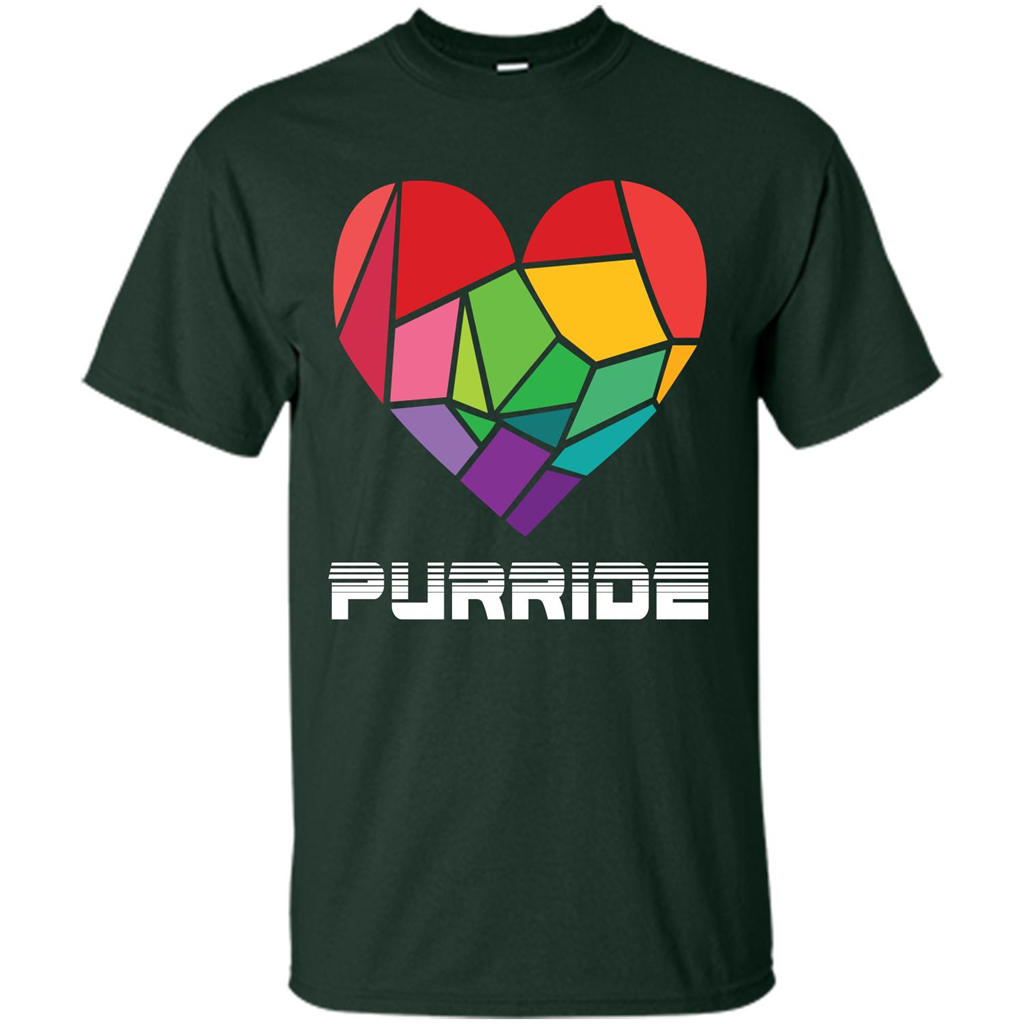 LGBTQ T-shirt Purride Forest Green